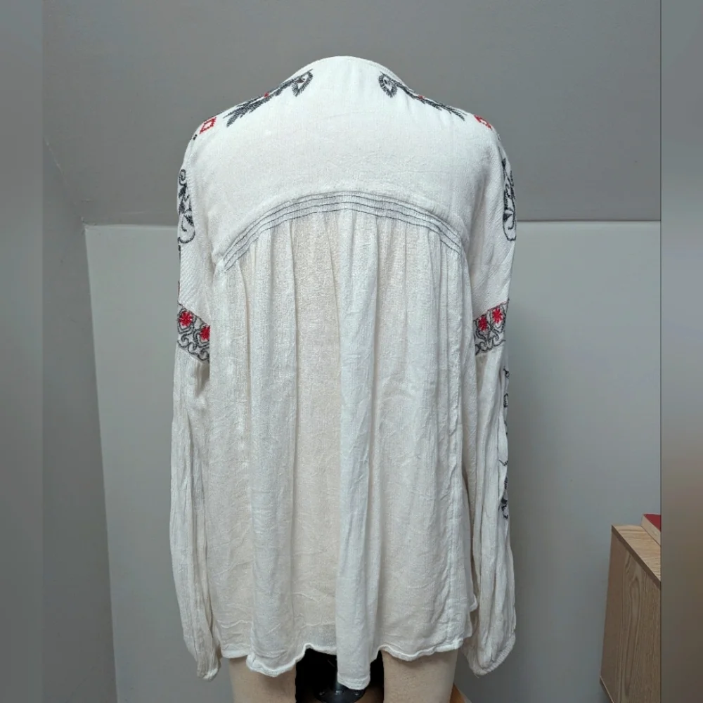 Free People Rock It Tonight Peasant Blouse